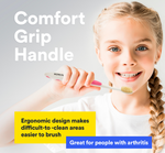 Mouthwatchers comfort grip handle showcase , great for people with arthritis 