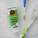 Mouthwatchers toothbrushes and toothpaste set 